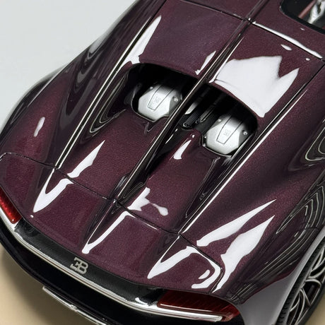 MR Kokoelma Bugatti 2016 Chiron Purple 1:18 – keräilyhartsimallihartsi (MR Collection)