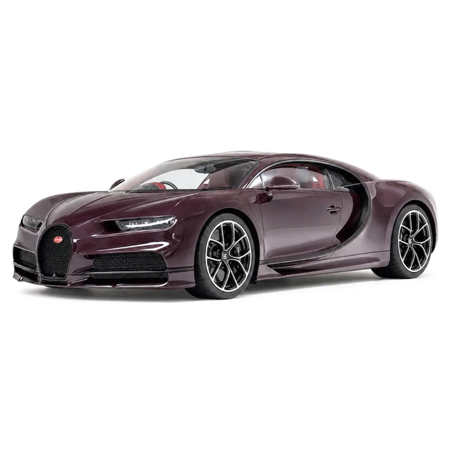 MR Kokoelma Bugatti 2016 Chiron Purple 1:18 – keräilyhartsimallihartsi (MR Collection)