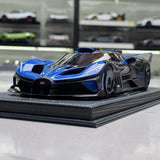 MR Kokoelma Bugatti 2021 Bolide Blue 1:18 – keräiltävä hartsimallihartsi (MR Collection)