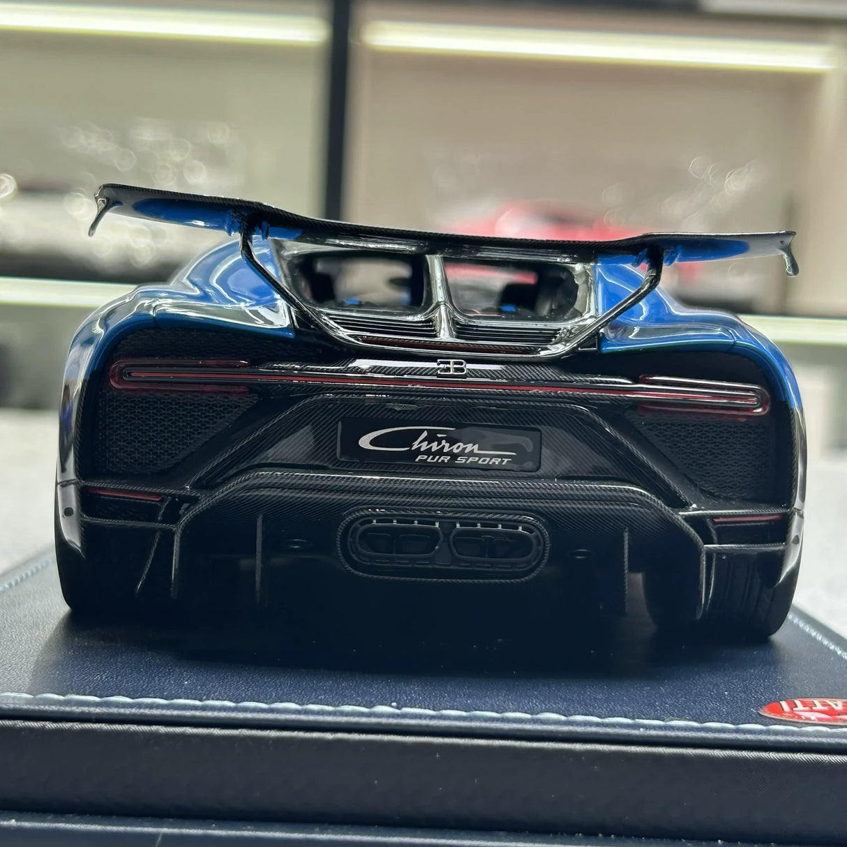 MR Collectie Bugatti 2020 Chiron Pur Sport Blue 1:18 – Verzamelbare resin modelresin resin (MR Collection)