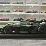 MR Collection Bugatti 2021 Bolide Green 1:18 – samlarobjekt resinmodellresin