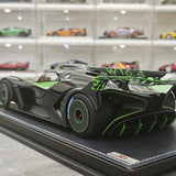 MR Collection Bugatti 2021 Bolide Green 1:18 – samlarobjekt resinmodellresin
