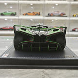 MR Collection Bugatti 2021 Bolide Green 1:18 – samlarobjekt resinmodellresin