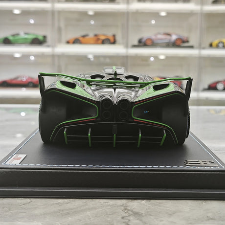 MR Collection Bugatti 2021 Bolide Green 1:18 – samlarobjekt resinmodellresin