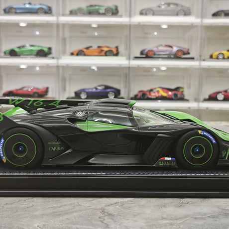 MR Collection Bugatti 2021 Bolide Green 1:18 – samlarobjekt resinmodellresin