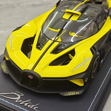 MR Collezione Bugatti 2021 Bolide Jaune Molsheim 1:18 – Modello in resina collezionabile (MR Collection)