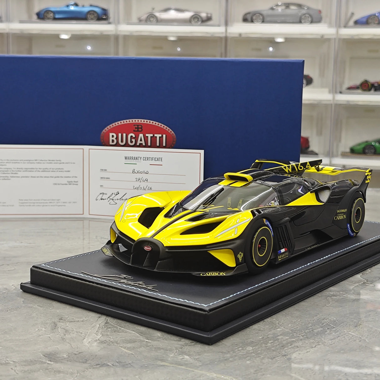 مجموعة MR Bugatti 2021 بوليد جون مولسهايم 1:18 – نموذج راتنج قابل للجمع (MR Collection)