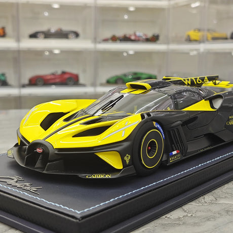 MR Collezione Bugatti 2021 Bolide Jaune Molsheim 1:18 – Modello in resina collezionabile (MR Collection)
