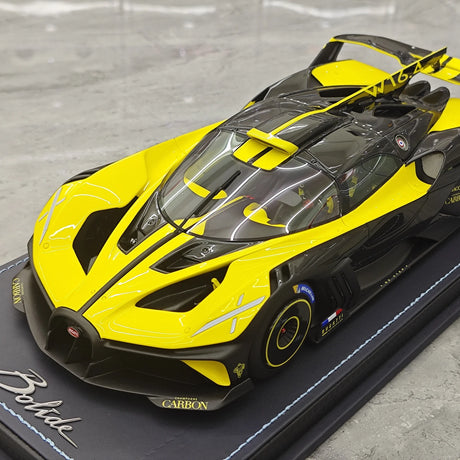 MR Collezione Bugatti 2021 Bolide Jaune Molsheim 1:18 – Modello in resina collezionabile (MR Collection)
