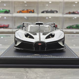MR Collezione Bugatti 2021 Bolide White 1:18 – Resina modello in resina collezionabile (MR Collection)