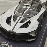 MR Collezione Bugatti 2021 Bolide White 1:18 – Resina modello in resina collezionabile (MR Collection)