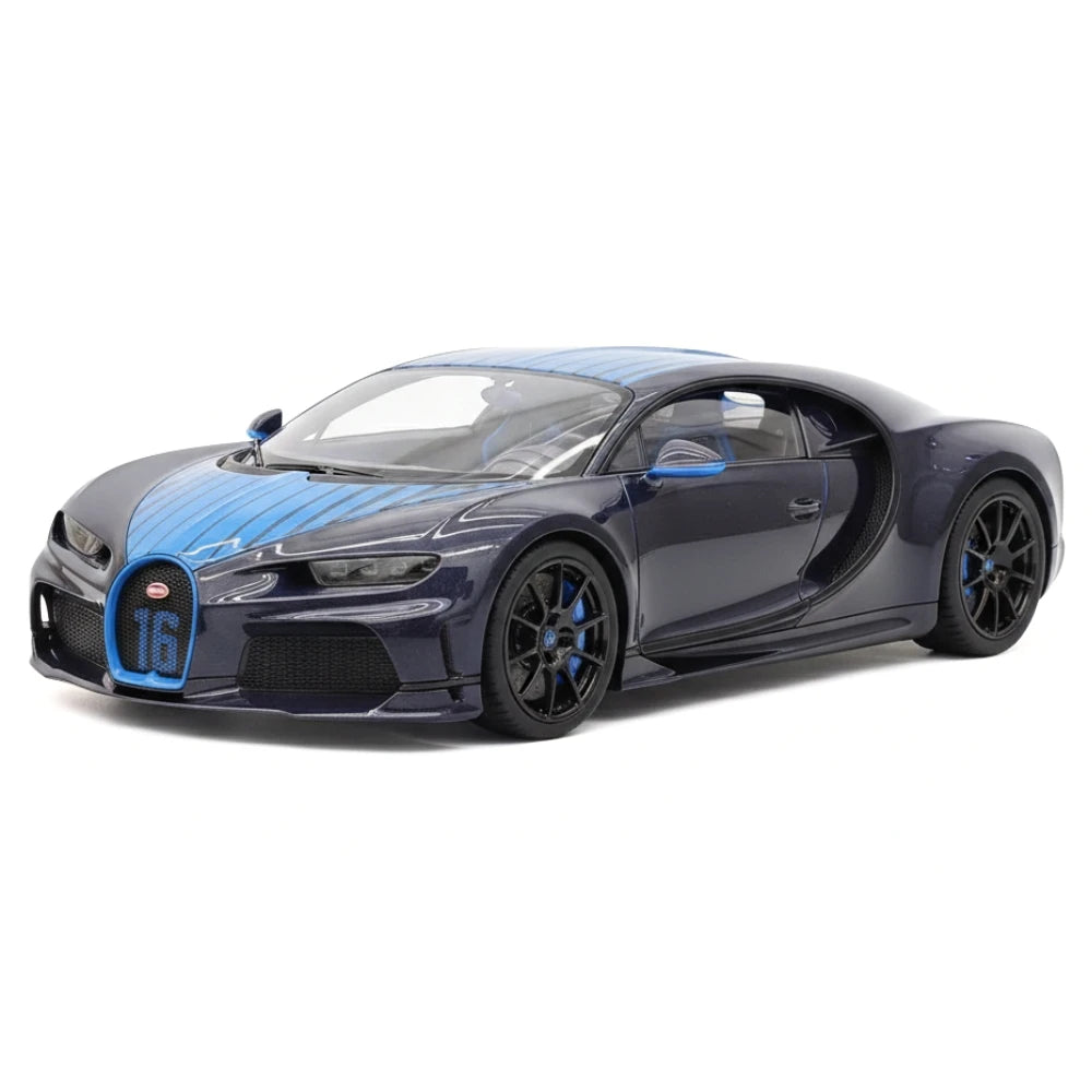 [MR Collection] 1:18 Bugatti 2024 Chiron Super Sport Carbon Blue Model Car Resin