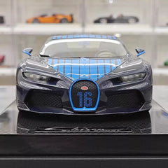 [MR Collection] 1:18 Bugatti 2024 Chiron Super Sport Carbon Blue Model Car Resin