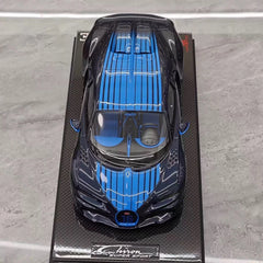 [MR Collection] 1:18 Bugatti 2024 Chiron Super Sport Carbon Blue Model Car Resin