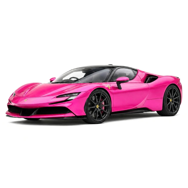 MR Collezione Ferrari 2019 SF90 Stradale Pink 1:18 – Resina modello in resina collezionabile (MR Collection)