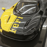 MR Collection Ferrari 2023 Daytona SP3 599+1 Giallo Modena Shiny Carbon 1:18 – Collectible resin Model resin