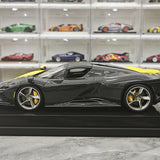 MR Collection Ferrari 2023 Daytona SP3 599+1 Giallo Modena Shiny Carbon 1:18 – Collectible resin Model resin
