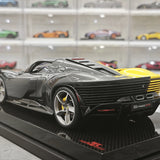 MR Collection Ferrari 2023 Daytona SP3 599+1 Giallo Modena Shiny Carbon 1:18 – Collectible resin Model resin