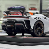 [MR Collection] 1:18 Ferrari 2023 SF90 XX Stradale argento modellino di auto resina