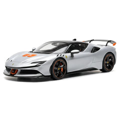 [MR Collection] 1:18 Ferrari 2023 SF90 XX Stradale Silver Model Car Resin