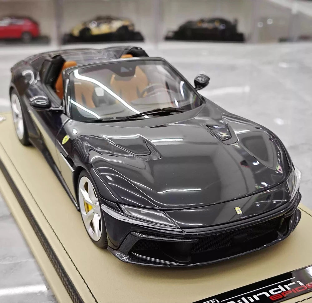 [MR Collection] 1:18 Ferrari 2024 12Cilindri Spider Black Model Car Resin