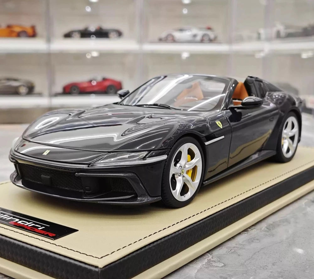 [MR Collection] 1:18 Ferrari 2024 12Cilindri Spider Black Model Car Resin