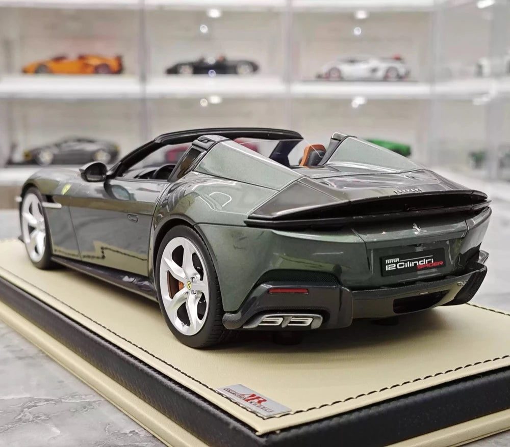 [MR Collection] 1:18 Ferrari 2024 12Cilindri Spider Green Model Car Resin
