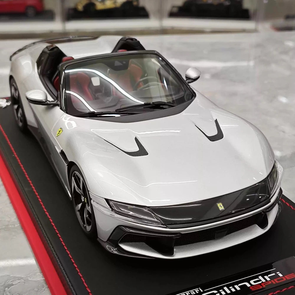 [MR Collection] 1:18 Ferrari 2024 12Cilindri Spider Silver Model Car Resin