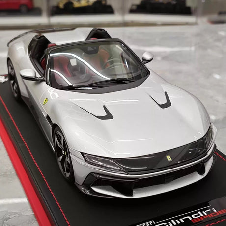 [MR Collection] 1:18 Ferrari 2024 12Cilindri Spider Silver Model Car Resin