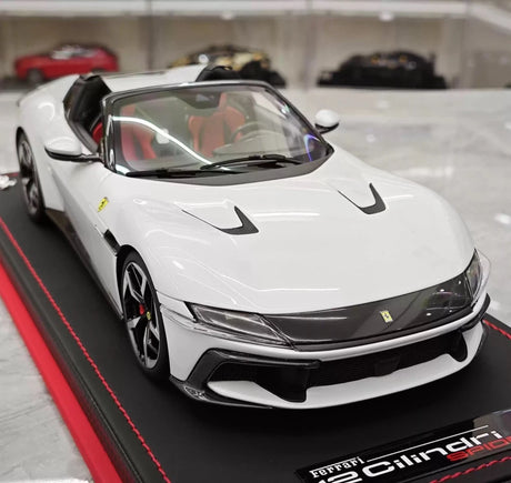 [MR Collection] 1:18 Ferrari 2024 12Cilindri Spider White Model Car Resin
