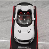 [MR Kollektion] 1:18 Ferrari 2024 12Cilindri Spider vit modellbil harts