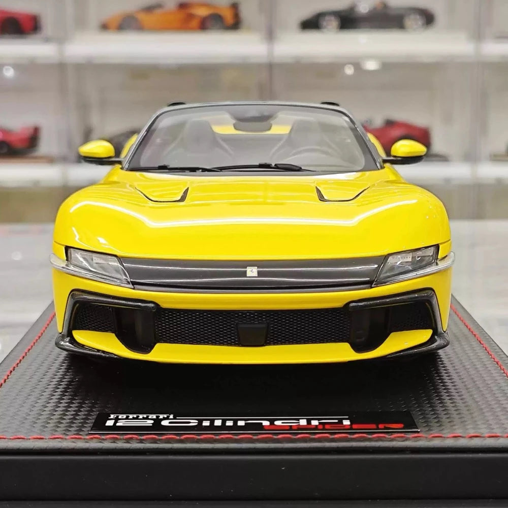 [MR Collection] 1:18 Ferrari 2024 12Cilindri Spider Yellow Model Car Resin