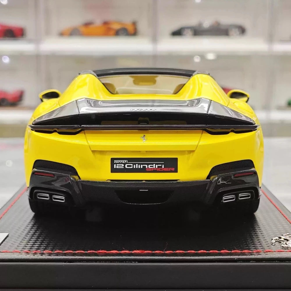 [MR Collection] 1:18 Ferrari 2024 12Cilindri Spider Yellow Model Car Resin