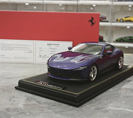 MR Collezione Ferrari 2025 Amalfi Coupé Violetto Dino 1:18 – Modello in resina collezionabile (MR Collection)