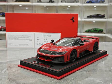 MR Collezione Ferrari 2025 F80 Coupe Rosso Supercar 1:18 – Modello in resina collezionabile (MR Collection)