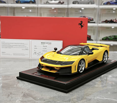 MR Collezione Ferrari 2025 F80 Coupe Giallo 1:18 – Modello in resina collezionabile (MR Collection)