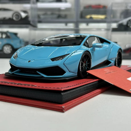 MR kokoelma Lamborghini 2014 Huracan LP610-4 LB-Works Blue 1:18 – keräilyhartsimalli (MR Collection)