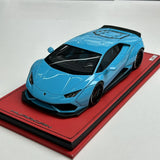 MR kokoelma Lamborghini 2014 Huracan LP610-4 LB-Works Blue 1:18 – keräilyhartsimalli (MR Collection)