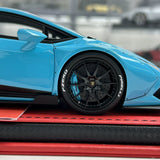 MR kokoelma Lamborghini 2014 Huracan LP610-4 LB-Works Blue 1:18 – keräilyhartsimalli (MR Collection)