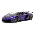MR kokoelma Lamborghini 2018 Aventador SVJ Purple 1:18 – keräilyhartsimallihartsi (MR Collection)