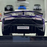 MR kokoelma Lamborghini 2018 Aventador SVJ Purple 1:18 – keräilyhartsimallihartsi (MR Collection)