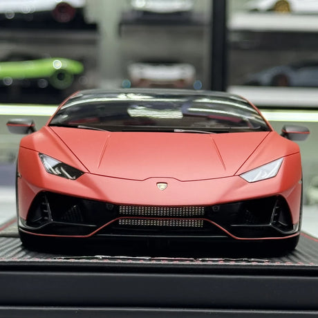 MR Kokoelma Lamborghini 2019 Huracan EVO Orange 1:18 – keräilyhartsimalli (MR Collection)