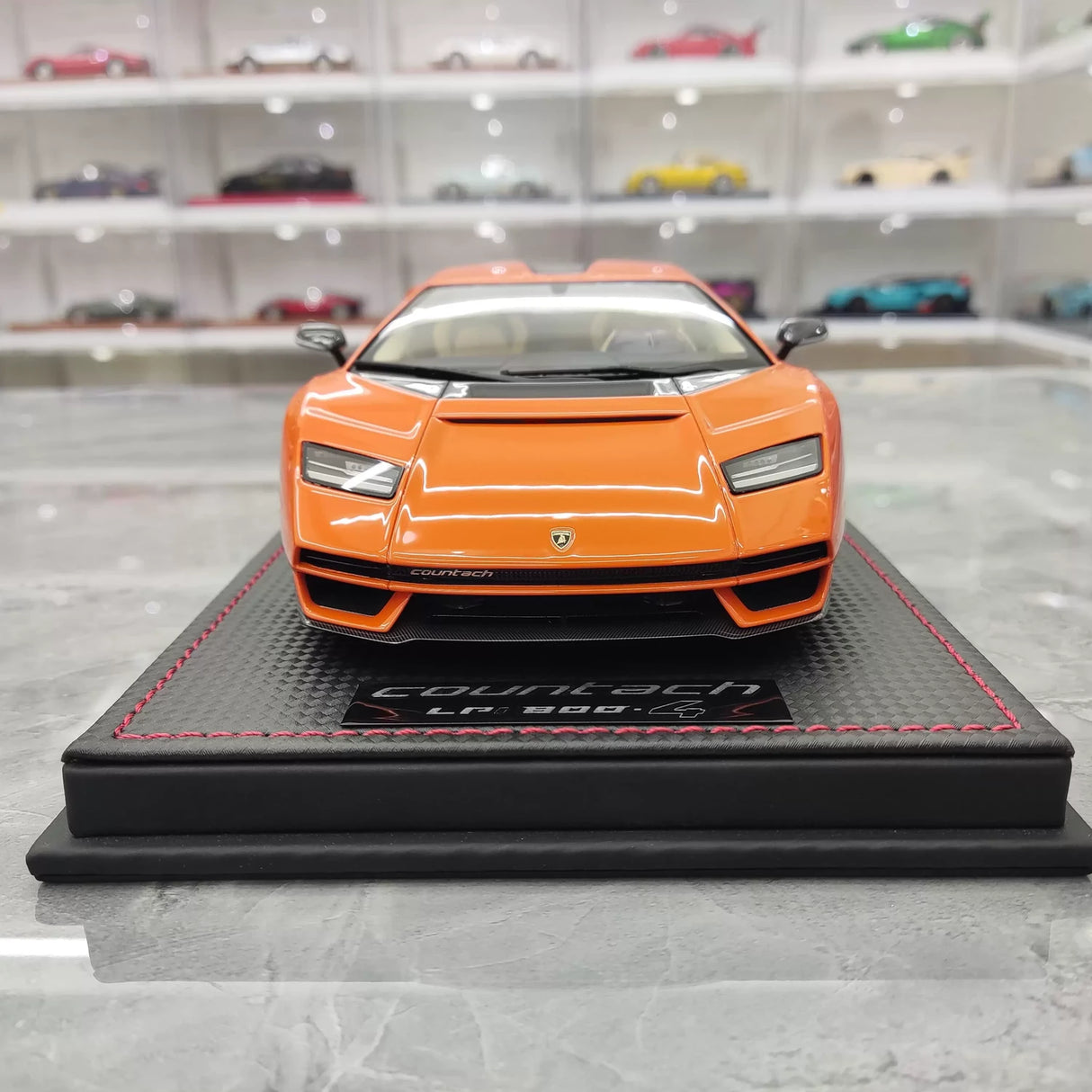 MR Collection Lamborghini 2021 Countach LPI 800-4 Orange 1:18 – Collectible Resin Model Resin