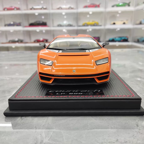 مجموعة MR Lamborghini 2021 Countach LPI 800-4 Orange 1:18 – نموذج راتنج قابل للجمع (MR Collection)