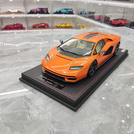 مجموعة MR Lamborghini 2021 Countach LPI 800-4 Orange 1:18 – نموذج راتنج قابل للجمع (MR Collection)