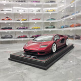 مجموعة MR Lamborghini 2021 Countach LPI 800-4 Red 1:18 – راتنج نموذج قابل للجمع (MR Collection)