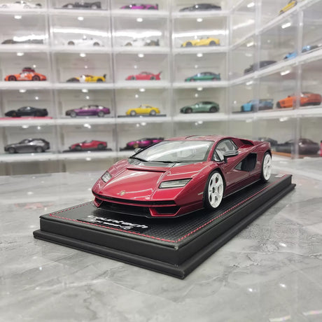 مجموعة MR Lamborghini 2021 Countach LPI 800-4 Red 1:18 – راتنج نموذج قابل للجمع (MR Collection)