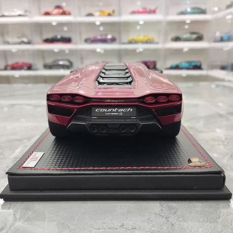 مجموعة MR Lamborghini 2021 Countach LPI 800-4 Red 1:18 – راتنج نموذج قابل للجمع (MR Collection)