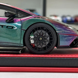 MR المجموعة Lamborghini 2021 هوراكان STO كاميليون 1:18 – نموذج راتنج قابل للجمع (MR Collection)