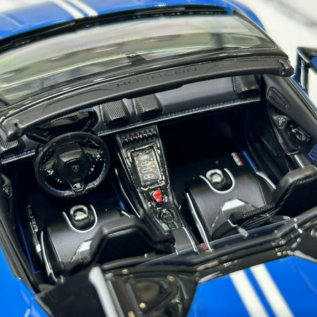 MR -kokoelma Lamborghini 2023 Huracan EVO Spyder 60-vuotisjuhla 1:18 – keräilyhartsimalli (MR Collection)